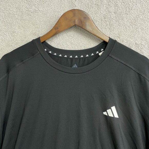 NWOT Adidas Men's XL Black Performance Active T-Shirt - Picture 6 of 7